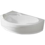 Baignoire d'angle asymtrique vogue - angle  droite - dimensions : 165 x 85 avec chssis tablier vidage ...