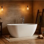 Baignoire autoportante bahia - badplaats - 170 x 75 x 58 cm - ba