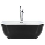 Beliani - baignoire en acrylique autoportante bords arrondis forme ovale noir tesoro Beliani - baignoire en acrylique autoportante bords arrondis forme ovale noir tesoro