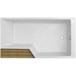 Baignoire bain douche jacob delafon neo, version droite blanc brillant 170 x 70 / 90