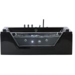 Beliani - baignoire balno 150 cm en acrylique sanitaire noir  led sous - marines samana