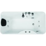 Baignoire balno blanche - 1 place - 140l - 150 x 75 x 54, 5 cm - angle droit - gavino