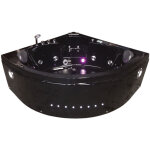 Eliteshopping - baignoire balnèo noir 150 x 150 cm chromothérapie 14 jets ? verbena Eliteshopping - baignoire balnèo noir 150 x 150 cm chromothérapie 14 jets ? verbena
