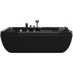 Baignoire baln�o noire - 1 place - 140l - 150 x 75 x 54, 5 cm - angle gauche - gavino