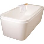 Ondee - zen - baignoire batz - baignoire lot 170x80cm - acrylique renforc 3, 2mm - blanc