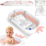 Baignoire b�b� avec oreiller rk - 280, blanc et rose