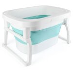 Haloyo� baignoire b�b� pliable pour tout - petits avec coussin, pour b�b� nouveau - n� enfants, 72 x ...