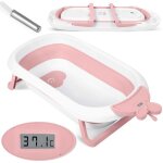 Baignoire bb avec thermomtre rk - 282, blanc et rose