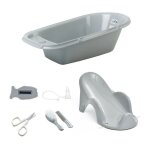 Thermobaby - baignoire b�b� + transat de bain + thermometre + brosse et peigne + ciseaux + mouche b�b� ...
