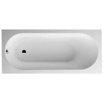 Villeroy&boch - oberon 160 x 75 cm baignoire gauche et droite ovale en quaryl�, avec pieds, blanc (bq160obe2v ...