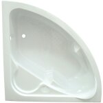 Ondee - zen - baignoire fany - baignoire d'angle 140x140cm - abs et acryl renforc 3mm - blanc