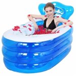 Baignoire gonflable pour adulte en pvc pliable 130 x 70 x 70 cm