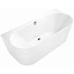 Villeroy&boch - oberon 2. 0 - baignoire 180x80x46 cm, quaryl, blanc ubq180obr9cd00v - 01