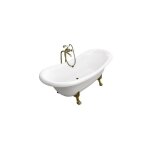 Azura home design - baignoire lot danakos ii 190x77 cm - blanc - dor