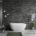 Baignoire �lot design ovale lisbon blanche 160 cm mat