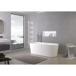 Bernstein - baignoire �lot mio 2. 0 acrylique - 170 x 75 x 58 cm - robinetterie disponible en option ...