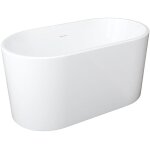 Vente - unique - baignoire �lot ovale - 180 l - l130 x h58 x p71 cm - blanche - acrylique - apogon