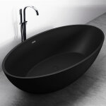 Baignoire îlot ovale design moderne fonte minéralee pour salle de bain, isolation thermique, anti - décolorati ... Baignoire îlot ovale design moderne fonte minéralee pour salle de bain, isolation thermique, anti - décolorati ...