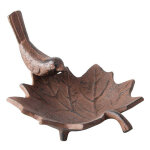 Petit bain � oiseaux en fonte - l 16, 2 cm x l 20, 3 cm x h 12, 5 cm - livraison gratuite