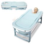Einfeben - baignoire pliable pour adulte avec couverture mobile baignoire portable plastique pour spa ... Einfeben - baignoire pliable pour adulte avec couverture mobile baignoire portable plastique pour spa ...