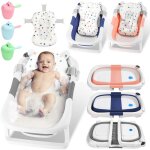 Baignoire pliable pour bébé 0 - 36 mois avec hamac de bain et thermomètre - bleu - 60. 5x43x20. 5cm - ... Baignoire pliable pour bébé 0 - 36 mois avec hamac de bain et thermomètre - bleu - 60. 5x43x20. 5cm - ...