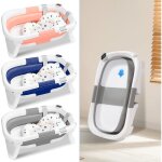 Baignoire pliable pour bébé 0 - 36 mois avec hamac de bain et thermomètre - gris - 60. 5x43x20. 5cm - ... Baignoire pliable pour bébé 0 - 36 mois avec hamac de bain et thermomètre - gris - 60. 5x43x20. 5cm - ...