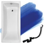 Baignoire rectangulaire 170x70, siphon de bain et pieds (support) - set 3en1 - fabriqu� en ue - badland ...