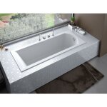 Baignoire rectangulaire blanche  encastrer shea slim 160 x 70