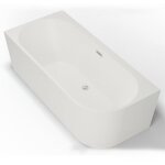 Baignoire ilot capri 160 gauche blanche 160 x76 x58 cm, by spalina Baignoire ilot capri 160 gauche blanche 160 x76 x58 cm, by spalina