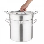 Bain - marie en aluminium 2 �tages 10 litres