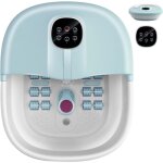 Bain de pieds avec 16 rouleaux de massage, masseur spa de pieds avec chauffage, temperature reglable ...
