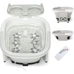 Bain de pieds lectrique pliable 450w avec massage confortable&temprature rglable 35 - 48 c, masseur ...