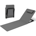 Woltu bain de soleil 48x132x54 cm, chaise longue pliable, transat de plage pliable, transat jardin exterieur ...