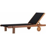 Habitat et jardin - bain de soleil en bois exotique 'saïgon' - maple - noir Habitat et jardin - bain de soleil en bois exotique 'saïgon' - maple - noir