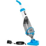 Balai aspirateur piscine - hillvert - avec manche tlescopique - tte de brosse rotative - batterie puissante ...