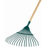 Balai � gazon fil plat 22 dents - manche bois certifi� pefc 100% - leborgne