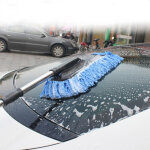 Balai de lavage pour voiture, manche longue extensible, microfibre, kit de nettoyage multifonctionnel ...