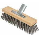Balai en poil d'acier, 30 cm avec support de manche en métal - ø 28 cm - tête balai brosse - corps en ... Balai en poil d'acier, 30 cm avec support de manche en métal - ø 28 cm - tête balai brosse - corps en ...