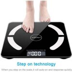 Balance de pes�e num�rique intelligente bluetooth balance de graisse corporelle app okok noir