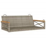 Balancelle gris 109x62x40 cm rsine tresse vidaxl