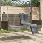 Balancelle gris 119x56x48 cm rsine tresse - vidaxl