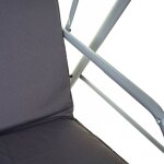 Jamais utilis] balancelle hhg 831, balanoire de suspension pour jardin, banc, 3 places, toit rglable ...