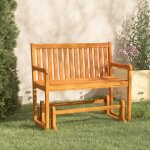 Balancelle de jardin 110 cm bois d'acacia solide