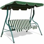Balancelle de jardin 3 places 170x110x153cm - avec auvent rglable - swing de jardin tissu en polyester ...