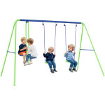 Balan�oire b�b� 3 en 1 avec 1 balancelle face � face et 2 si�ges suspendus, balan�oire d'ext�rieur en ...