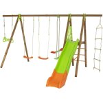 Balanoire en bois poutre mtal 2, 30 m techwood premium octavo - 8 enfants