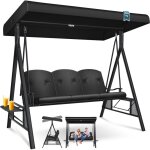 Kesser� balan�oire hollywoodienne avec toit solaire 3 places & coussin d'assise balan�oire de jardin ...