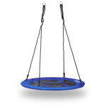 Relaxdays balanoire nid d'oiseau rond pour le jardin avec assise charge max. 100 kg extrieur hxlxp: ...