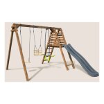 Soulet - balanoire objectif nature 3 agrs et toboggan trfle