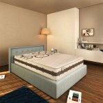 Baldiflex - matelas � m�moire de forme 25 cm de haut certificat aseptis� bande respirante 3d nuits d'argent ...